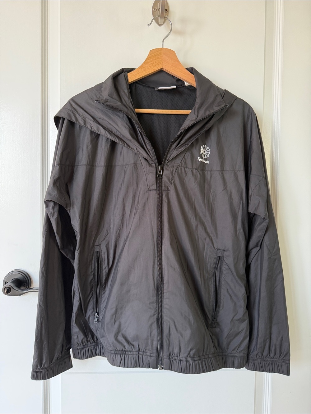 Reebok Black Windbreaker Jacket